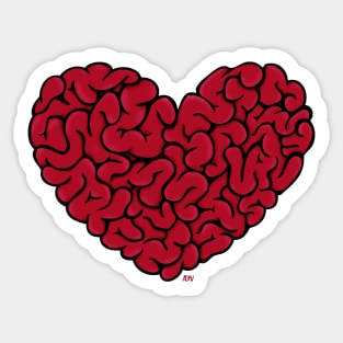 Brain/heart Sticker